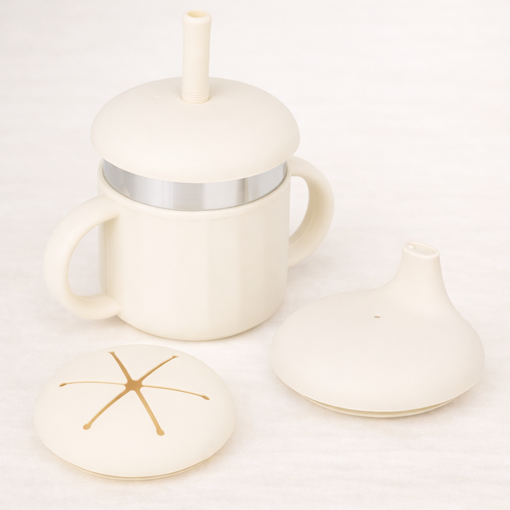 Stainless Steel & Silicone 3 in 1 Cup