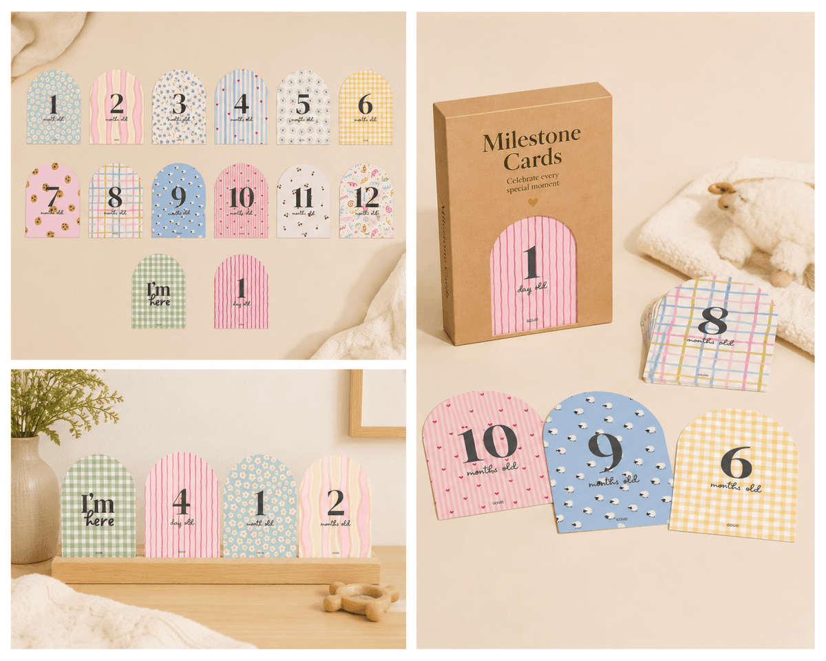 Baby Milestone Cards | First Year Monthly Milestone Cards