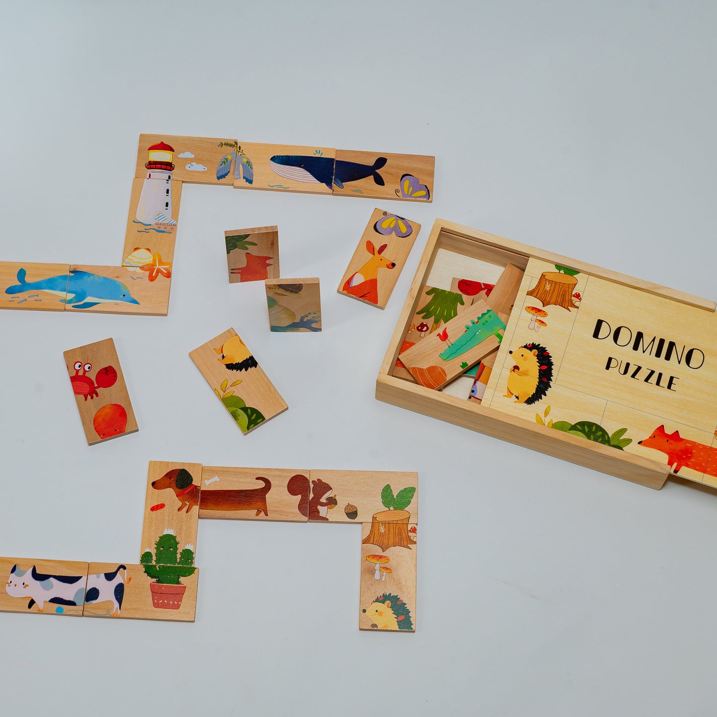 Wooden Domino Puzzle