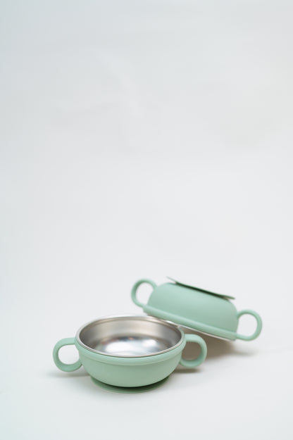 Stainless Steel and Silicone Bowls