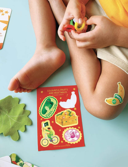 Colourful Fruits And Vegetables Flashcards