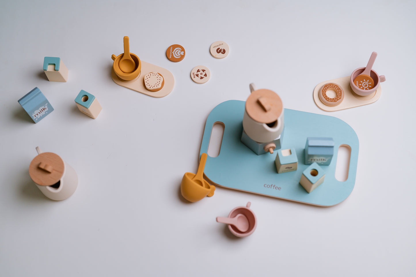 Wooden Afternoon Tea Set