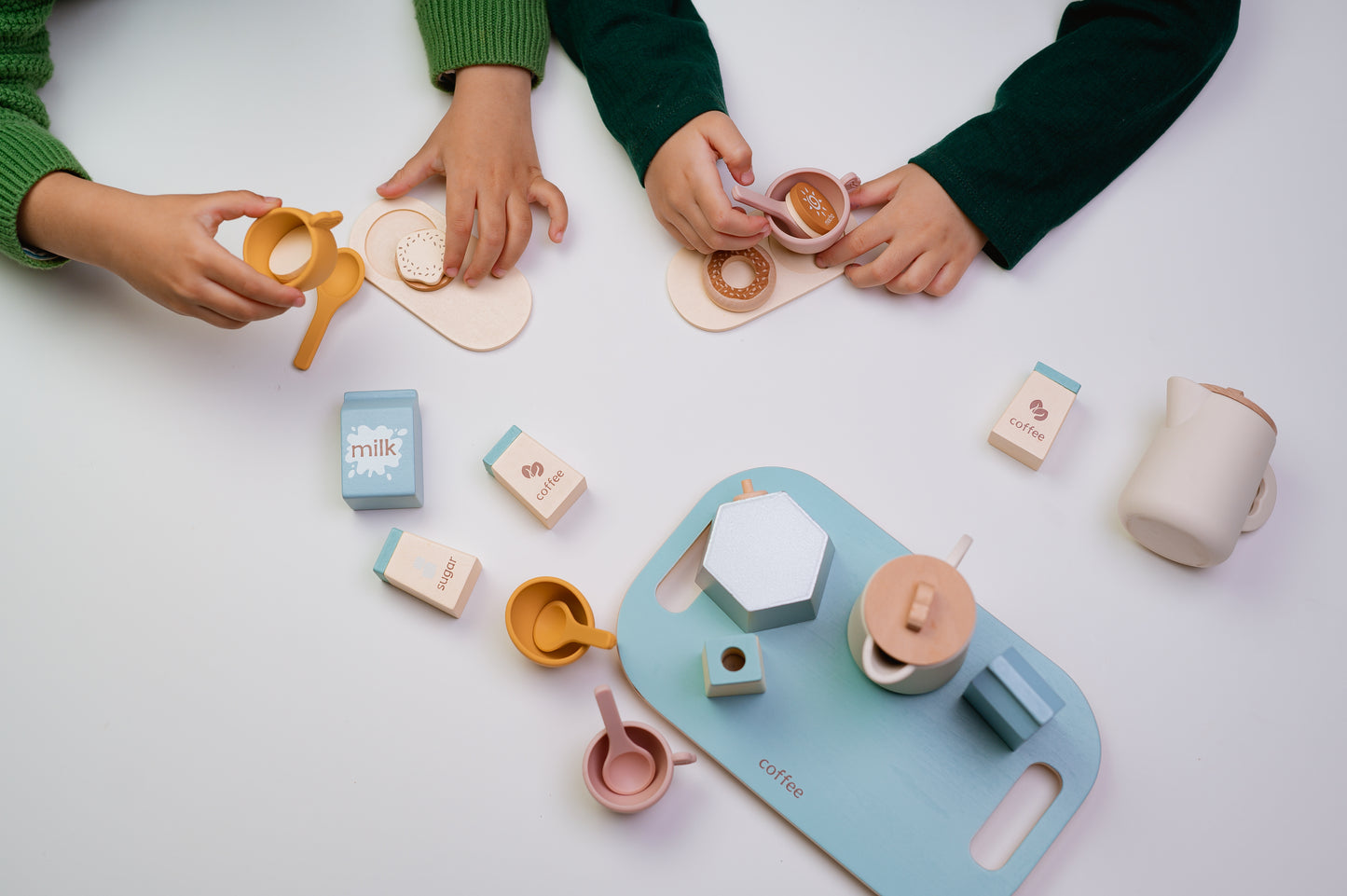 Wooden Afternoon Tea Set