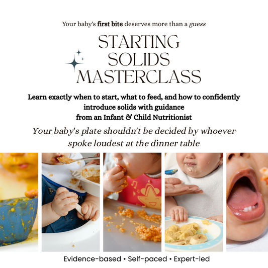 Starting Solids MasterClass with Hiba Batool