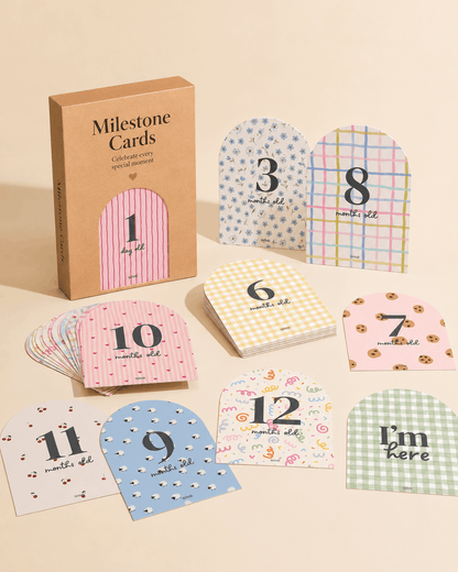 Baby Milestone Cards | First Year Monthly Milestone Cards