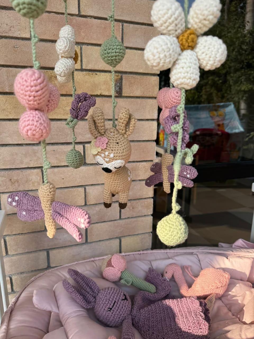 Crochet Deer Mobile