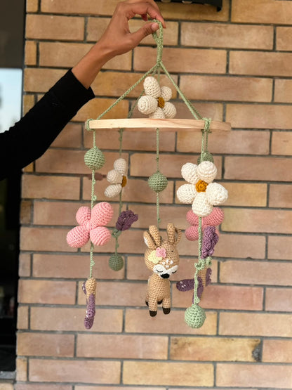 Crochet Deer Mobile