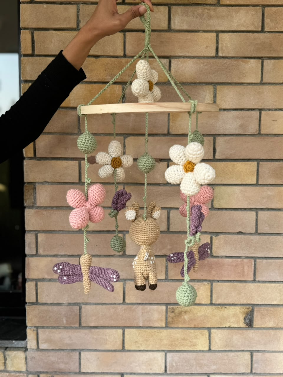 Crochet Deer Mobile
