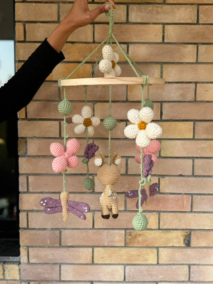 Crochet Deer Mobile