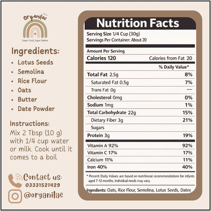 OG Organilac (Organic Baby Cereal)
